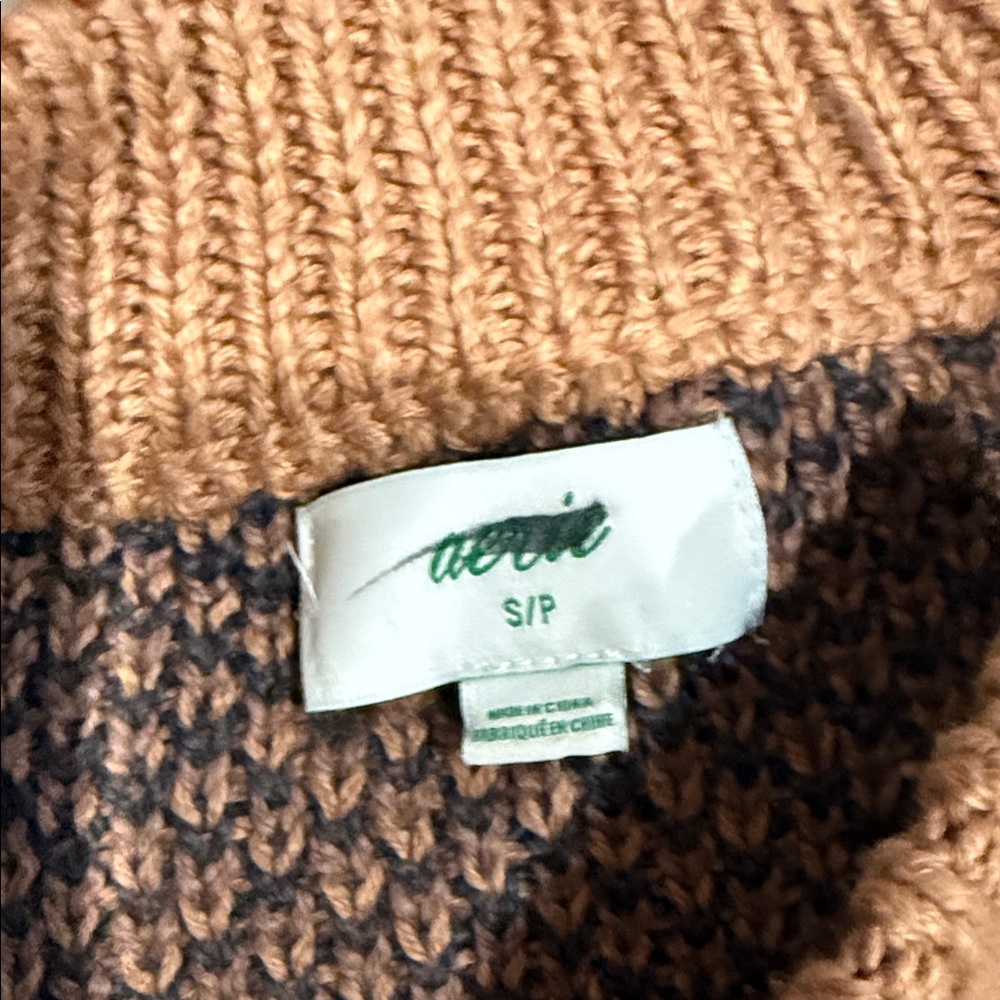 Aerie leopard cheetah boxy sweater Small - Picture 2 of 6